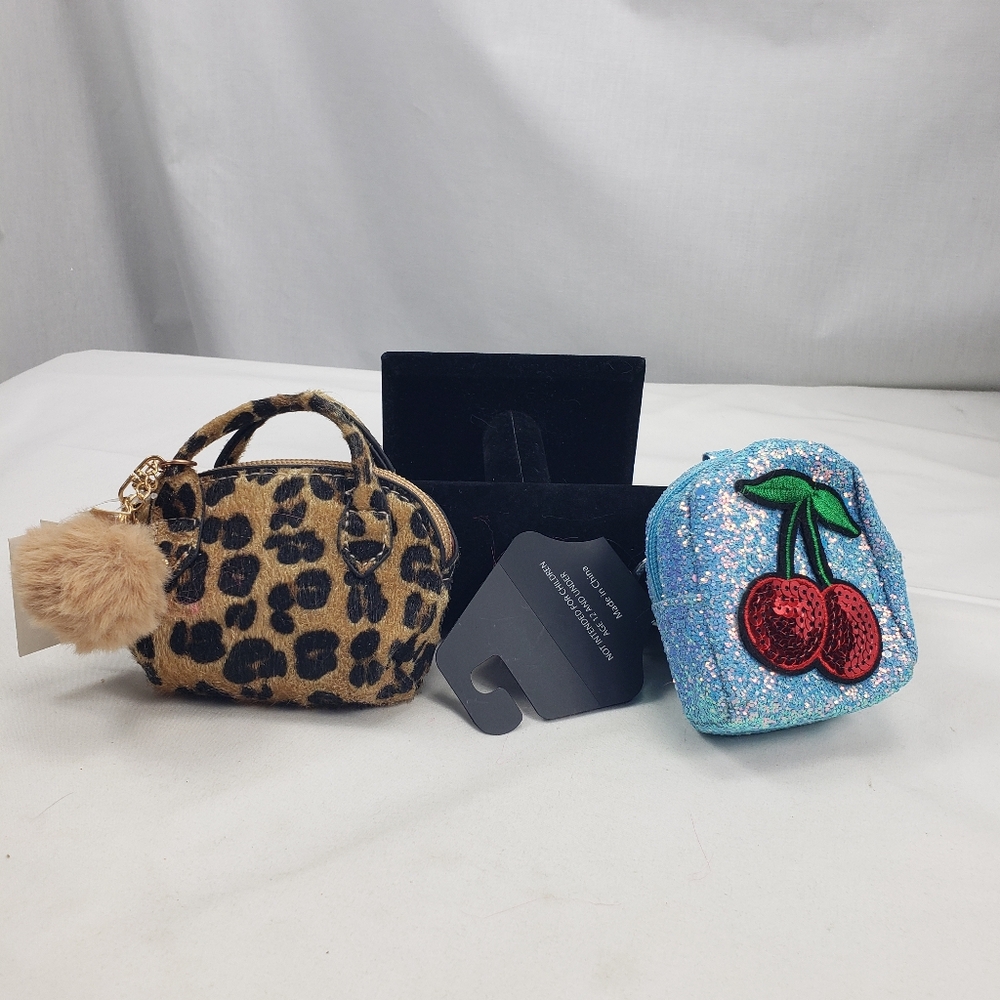 Purse Bag Charm Keychain Pouch Lot of 2 NWT